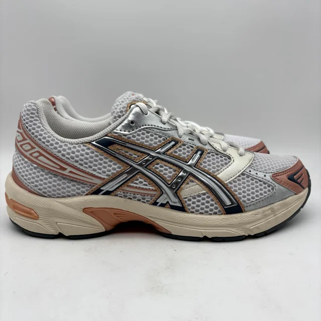 Asics Gel-1130 White Pure Silver Bronze Athletic Shoes 10 Women's 1202A502-101