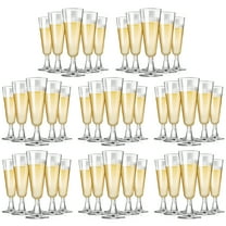 ACDANC Plastic Champagne Flutes,40 Pack,Disposable Champagne Glasses,Clear Acrylic Wedding Toasting Glasses for Party Cocktail Cups Bulk Supplies - Transparent