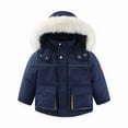thumbnail image 4 of XXWXYD Toddler Boys Girls Snowsuit Set, Hooded Down Jacket & Ski Bib Pants, Baby Winter Jumpsuit Coat Kids Outwear 12M-5T, Windproof Insulated 2 Piece, 4 of 8
