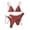 Watermelon Red, variant on JSGEK Ladies Bikini Bathing Suit 3 Piece Ruched Padded Cups Perfect For Beach And Pool Use Premium Premium Green S