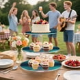 thumbnail image 6 of 3-Tier Acrylic Cupcake Stand Sturdy Dessert Display Cupcake Tower Cupcake Holder for Party Wedding Outdoor Picnic A Flamingos, 6 of 8