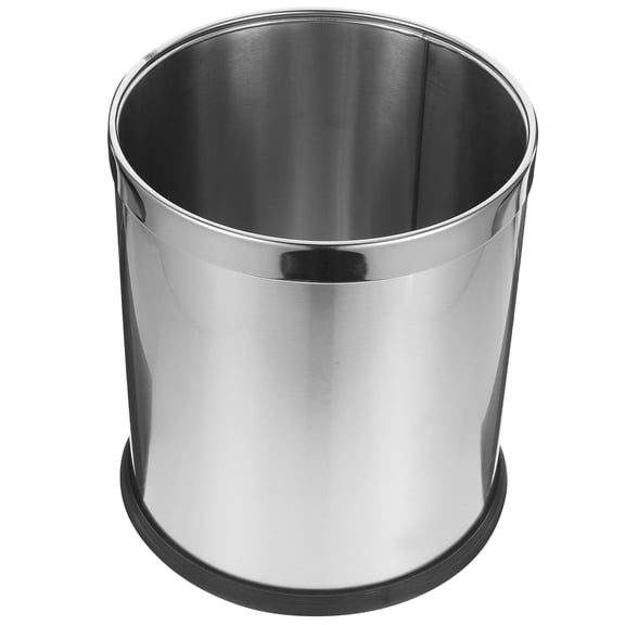 Garbage Can Container Swing Bins for The Kitchen Rubbish Office Silver