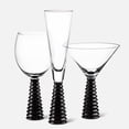 thumbnail image 2 of Linen Chest Stack Base Champagne Flute - Black - 6 oz, 2 of 2