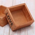 thumbnail image 4 of 2 Pcs Wooden Square Succulents Box Rustic Wooden Box Storage Organizer Craft Box Plant Flower Bed Pot Box Garden Pot Ho, 4 of 8