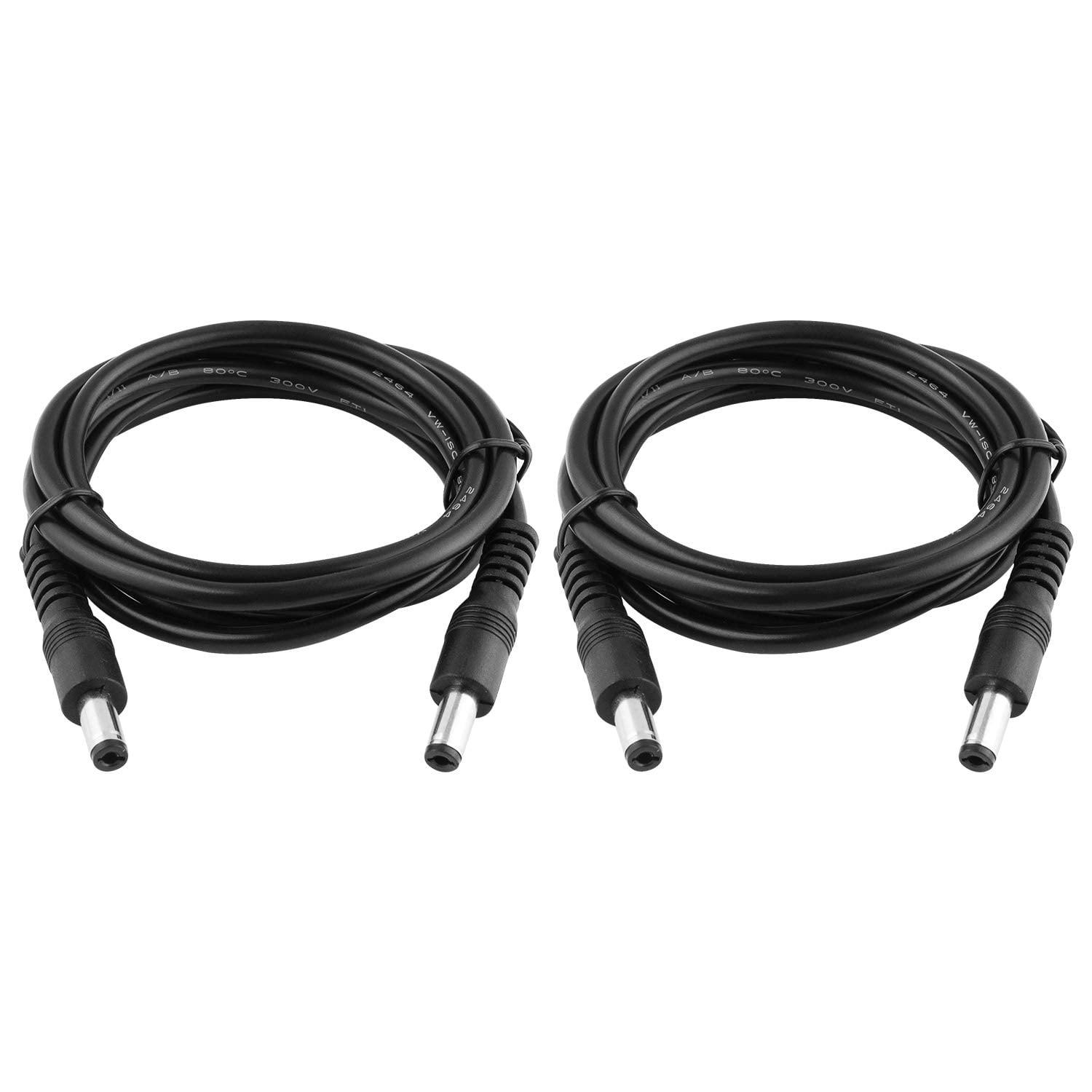 Male to Male Extension Cord, DC 5.5x2.1mm Power Adapter Cable, for