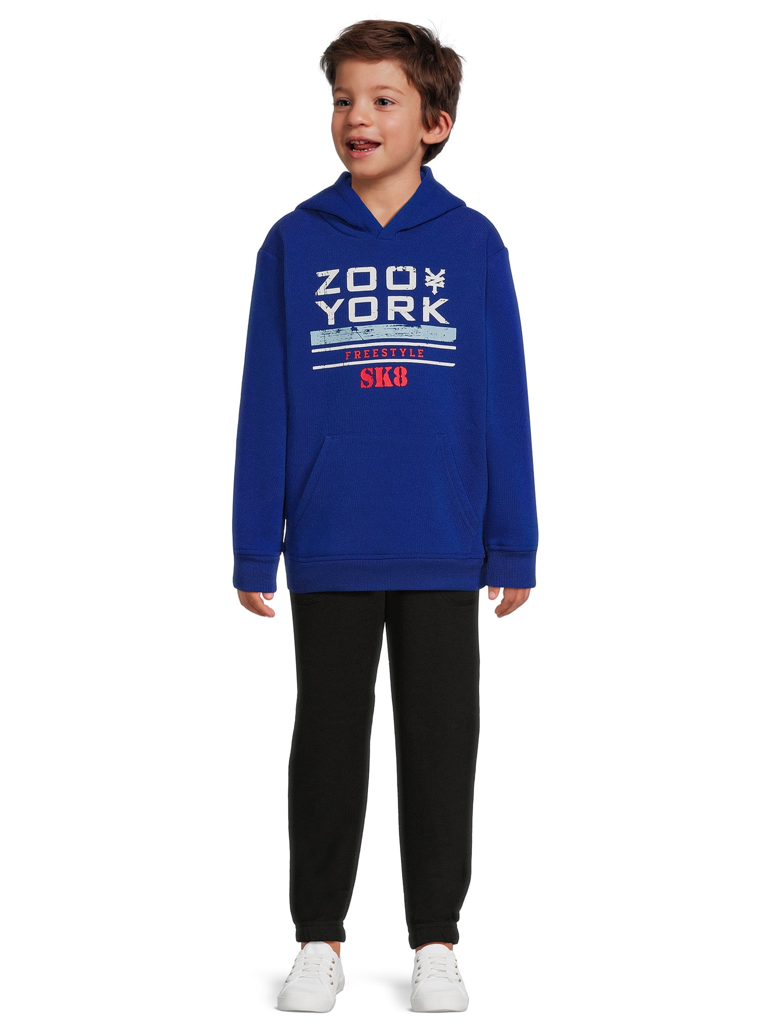 Zoo York Boys Graphic Hoodie Sweatshirt and Short Sleeve Tee, 2 