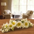 thumbnail image 2 of 25" White Sunflower Candleholder, 2 of 2