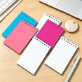 thumbnail image 6 of Mini Spiral Memo Pads, Top Wire Bound, 3 X 5 Inch Pocket Notepad, College Ruled, Assorted Primary Colors, 50 Sheets, 1 Pack Blue, 6 of 9