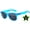 Blue / Smoke, variant on Retro Sunglasses - Glow in the Dark Pink Frame / Clear Lens