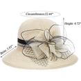 thumbnail image 2 of Sombrero Derby de Organza para Mujer - Sombrero Derby Kentucky de ala ancha para fiestas de té, bodas y eventos religiosos, 2 of 7