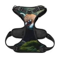 thumbnail image 5 of Lsque Forest Plant Raccoon Dog Harness, No-Pull Pet Harness with 2 Leash Clips, Adjustable Soft Padded Dog Vest with Easy Control Handle for Large Dogs-Medium, 5 of 9