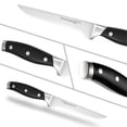 thumbnail image 5 of Linoroso 5.7 inch Boning Knife Sharp Forged German Carbon Stainless Steel Kitchen Knife with Elegant Gift Box, 5 of 9