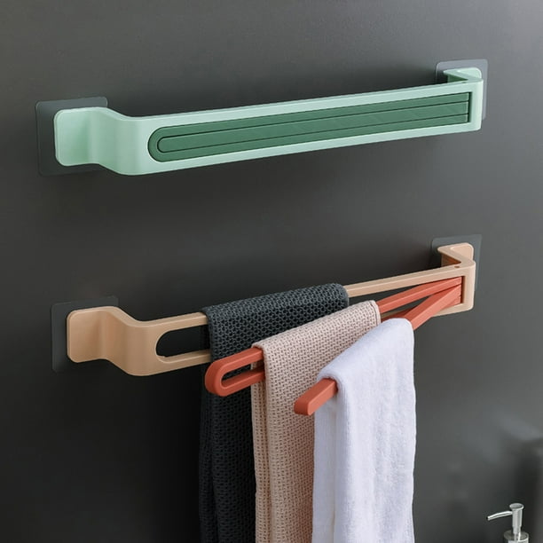 Windfall Wall Mounted Folding Rotatable Swivel 2 Bars Swing Towel Bar - Bath Towel Rod Arm, Bathroom/Kitchen Swivel Towel Rack Hanger Holder ...