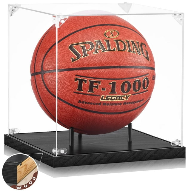 Expositor de baloncesto JupDec, acrílico transparente, tamaño completo, 10