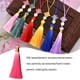 thumbnail image 3 of Jumpingount Borla llavero bolsa joyería hacer marcapáginas colgante flecos colgante pendiente monedero vestidor decoración artesanal hecho a mano Ropa, zapatos y accesorios Miscelánea Rosado Jumpingount AP016303-07, 3 of 6