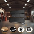 thumbnail image 6 of EastVita 72 Inch Rolling Tool Cabinet Garage Workbench with 15 Drawers and Wheels 3 Upper Cabinets Pegboard for Garage Workshop Black, 6 of 7