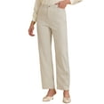 thumbnail image 2 of INSPIRE CHIC Women's Packets High Waisted Work Office Formal Casual Long Pants XL Beige, 2 of 5