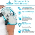 thumbnail image 2 of Arctic Flex Compression Shoulder Ice Pack - Adjustable Cold Therapy Wrap for Rotator Cuff, Tendonitis, Sports Injuries with Inflatable Compression Chamber, 2 of 10