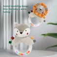 thumbnail image 4 of Toy Baby Rattles  Toy Soft Plush Colorful Bright Color Rattle Newborn Sensory Toy, 4 of 8
