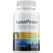 (1 Pack) Aqua Peace - Dietary Supplement for Focus, Memory, Clarity, & Energy - Advanced Cognitive Support Formula for Maximum Strength - 60 Capsules