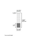 thumbnail image 5 of ET2 Lighting - Reeds - 25W 5 LED Pendant-17 Inches Tall and 13.75 Inches Wide, 5 of 5