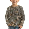 thumbnail image 3 of FUIALDOLG 2 Pack Boys Grey Hunting Camo Long Sleeve Shirts 3-4 Years Crew Neck Loose Tops Kids Lightweight Pullover Graphic Tees, 3 of 6