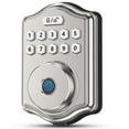 thumbnail image 1 of Cerradura de puerta con huella dactilar de 52 HZ, cerradura de puerta de entrada sin llave con código, guía de voz, teclado electrónico, cerraduras inteligentes para puerta principal, contraseña anti-, 1 of 5