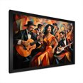 thumbnail image 2 of Designart "Elegance of Floral Piano in Jazz Room" Entertainment Framed Wall Art Decor - Vintage Orange Music Entryway Framed Wall Art, 2 of 6