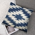 thumbnail image 7 of nygtbtfer  Shepardsville Decorative Throw Pillow Cover - Sofa Couch Cushion Cover - Boho Farmhouse Lumbar Pillow Cover  Dark Blue, Off White - Square  White, 7 of 7