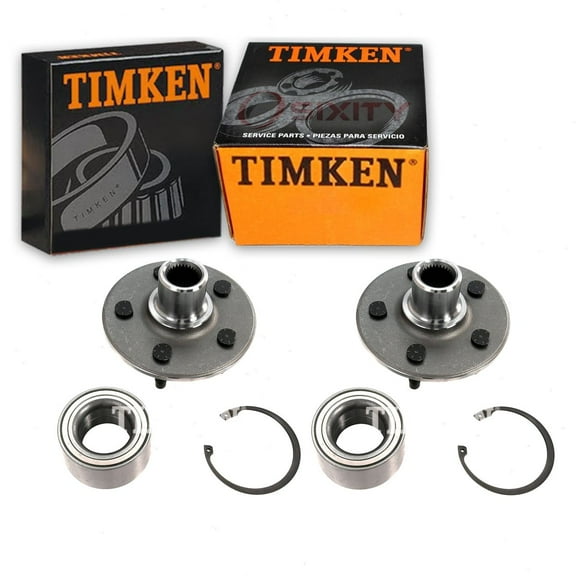 2 pc Timken Rear Wheel Bearing Hub Assembly compatible with Ford Explorer 2002-2010