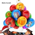 thumbnail image 2 of Navidad divertido trineo cachorro colgante acrílico árbol de Navidad mochila decoración interior del coche, 2 of 5