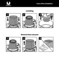 thumbnail image 5 of Universal Combo Cloth Filter + Foam Filter 1 Pack, Fits 1.5 Gallon Wet/Dry Vacuum Cleaners, 5 of 7