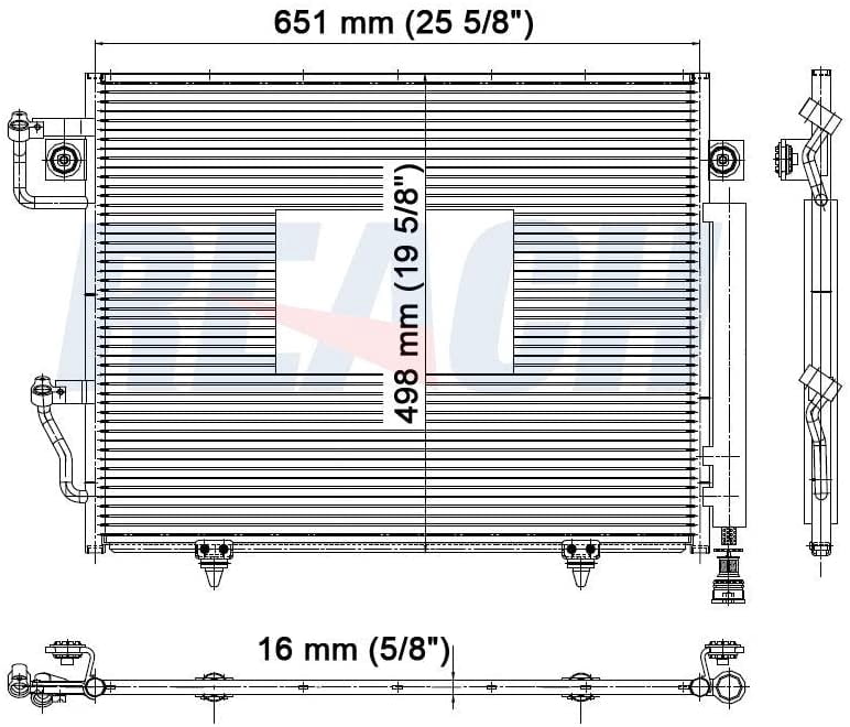 REACH Condenser 31-4699 for MITSUBISHI MONTERO 01-06