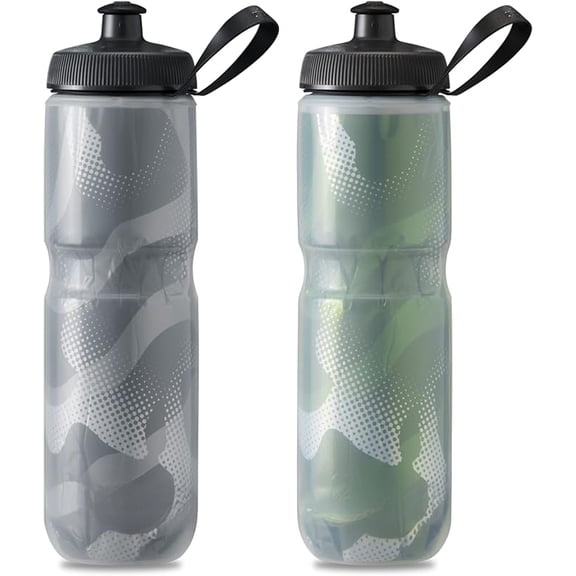 Sport Insulated by HydraPak (20oz & 24oz) – Leak Proof Water Bottles Keep Water Cooler 2x Longer than a Regular Reusable Water Bottle
