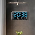 thumbnail image 4 of Multifunctional Decorative LED Digital Wall Clock, Large Digital Wall Mount Clock, Modern LED Digital Wall Clocks with Indoor Temp, Date, Time, Alarm, Brightness Adjustable, for Home Office (1PCS*C), 4 of 7