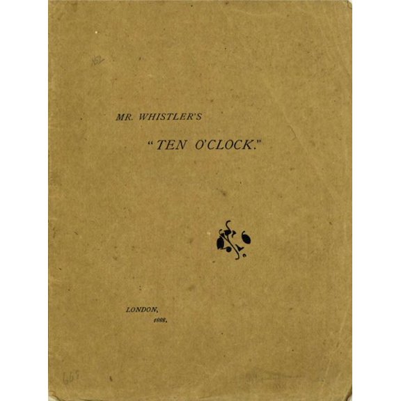Pre-Owned Mr. Whistler's Ten O'Clock (Paperback)