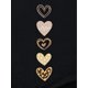 thumbnail image 5 of Chic Leopard Heart Print Casual T-Shirt for Women - Crew Neck, Short Sleeve, Breathable Polyester Blend, Semi-Sheer Summer Top with Stretch Fit, Machine Washable - Perfect for Spring/Summer/Fall, 5 of 7