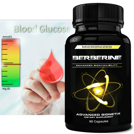 Advanced Bionetix 1500mg Blood Sugar Support Micronized Berberine Supplement w/ Patented BerbeTal™ Support for Enhanced Absorption Higher Bioavailability 90 Total Capsules