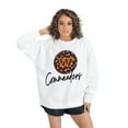 thumbnail image 2 of Women's Gameday Couture  White Washington Commanders Script Logo Oversized Premium Fleece Pullover Sweatshirt, 2 of 7