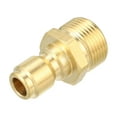 thumbnail image 1 of Adaptador de pistola de lavadora a presión macho universal para coche, bronce M22 x 1.5 tono cobre, 1 of 7