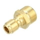 thumbnail image 1 of Adaptador de pistola de lavadora a presión macho universal para coche, bronce M22 x 1.5 tono cobre, 1 of 7