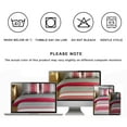 thumbnail image 7 of Davulos 7 Pieces Comforter Set King Size Boho Red Grey Stripes Bedding Set Modern Art Bed in a Bag King for Women Men Teens Bedroom Decorations, 7 of 7
