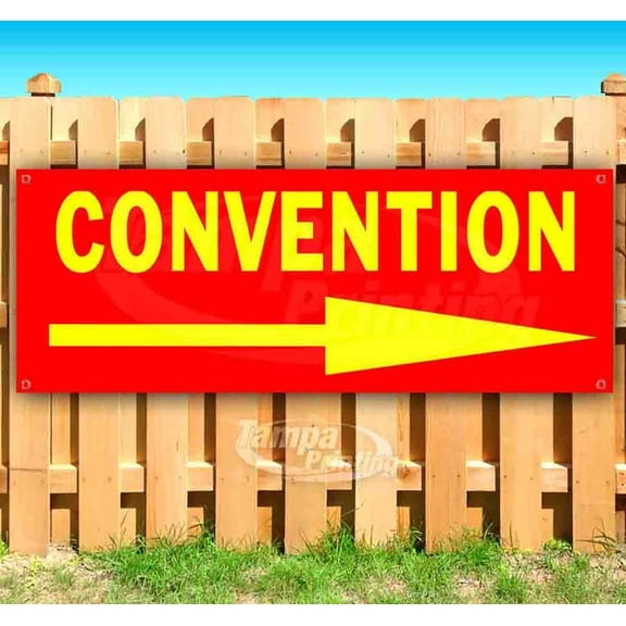 Convention 13 oz Vinyl Banner With Metal Grommets