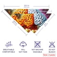 thumbnail image 2 of Brain Pack of Two Translucent Light and Breathable Chiffon Yarn Dog Bandanas, 16x16x22.8in and 20.9x20.9x30in, 2 of 5
