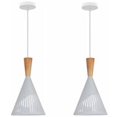 thumbnail image 1 of 2 Piezas Lámpara Colgante Creativa Lámpara Colgante Moderna Minimalista Industrial Interior Ajustable (Blanco) - Blanco, 1 of 4