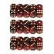 thumbnail image 1 of de Dados de Resina Translúcida de 6 Caras de 30 Piezas, color rojo negro con Pepitas Doradas perfke Dados de juego translúcidos, 1 of 9