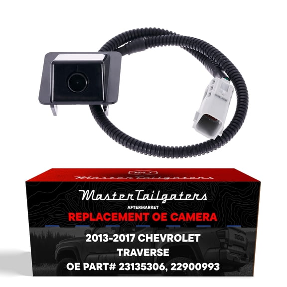 Master Tailgaters Replacement for Chevrolet Traverse (2013-2017) Backup Camera OE Part # 22900993, 23135306