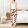 thumbnail image 4 of Fuzoiu Hand Drawn Strawberry Print Women's Pajama Pants,Lounge Pants with Drawstring and Pockets, Casual Pjs Sleep Bottoms, Women's Sleep Pants-Large, 4 of 6
