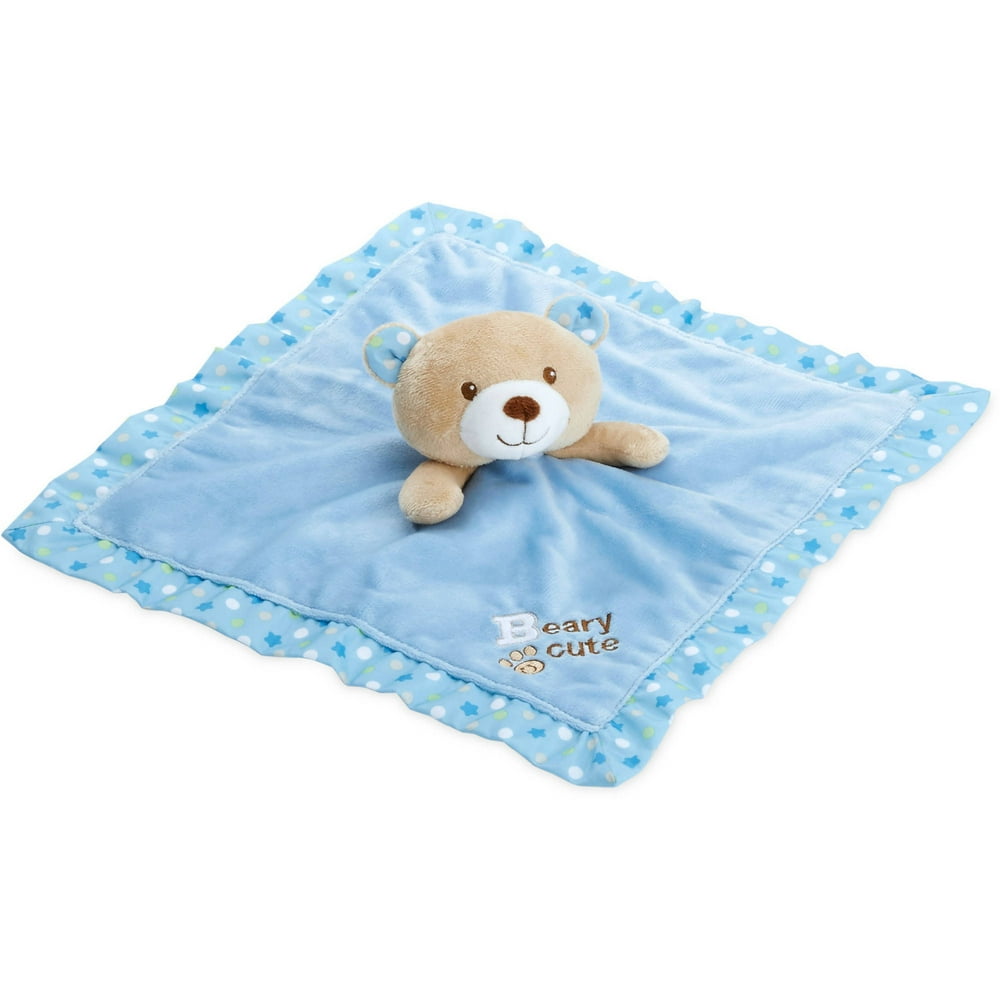 Newborn Baby Bear Snuggle Plush with Security Blanket
