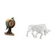 thumbnail image 5 of Figura de toro, estatua coleccionable de resina, reloj de mesa, adorno artesanal para oficina, estantería, chimenea, dormitorio, armario, entrada, esc, 5 of 8